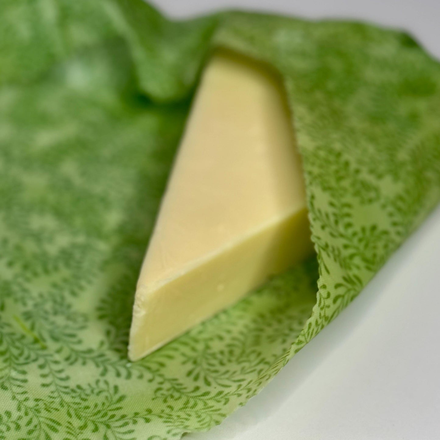 Red + Green Patterned Beeswax Food Wrap Set | Sustainable Food Storage