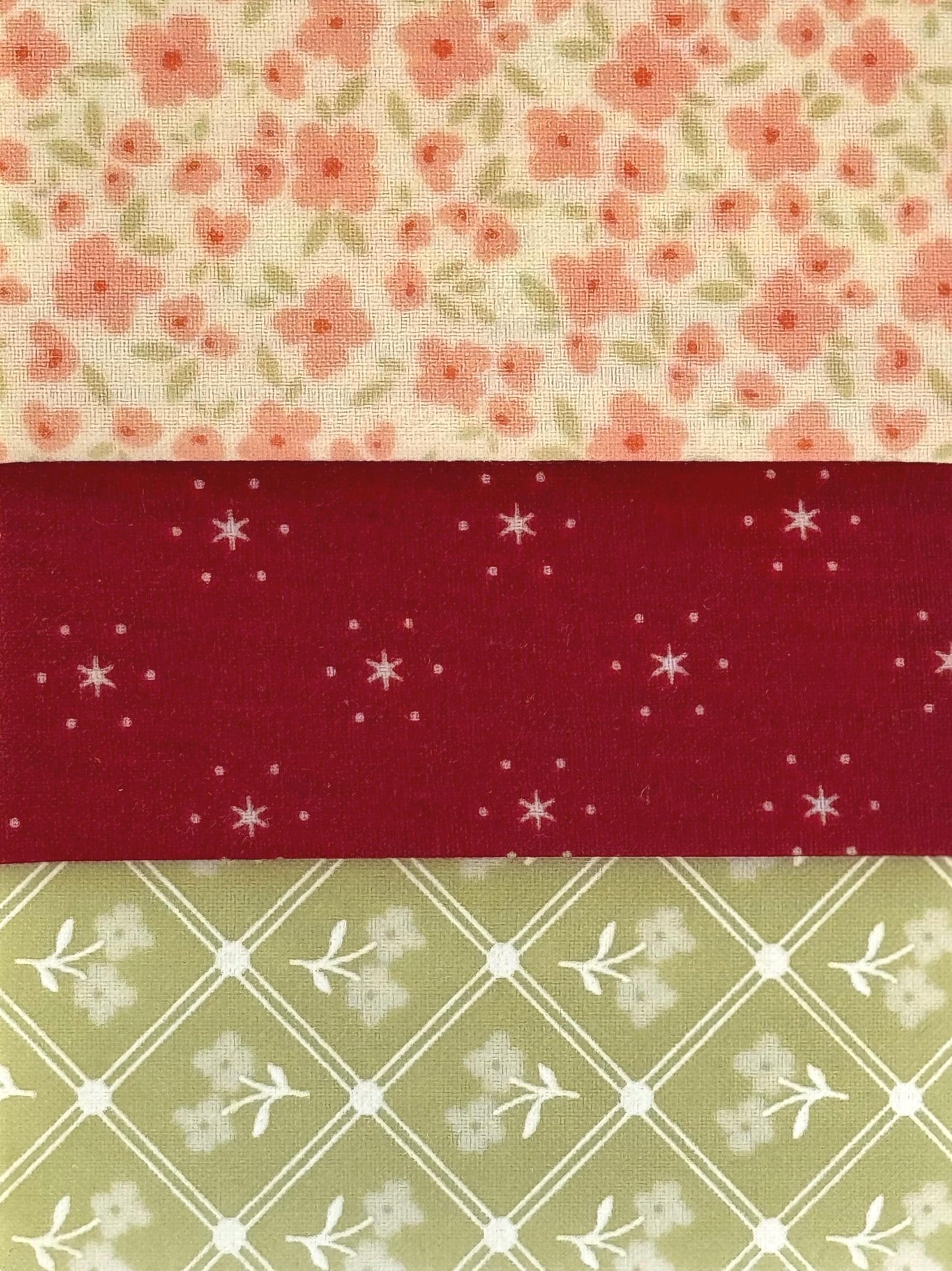 Red + Green Patterned Beeswax Food Wrap Set | Sustainable Food Storage