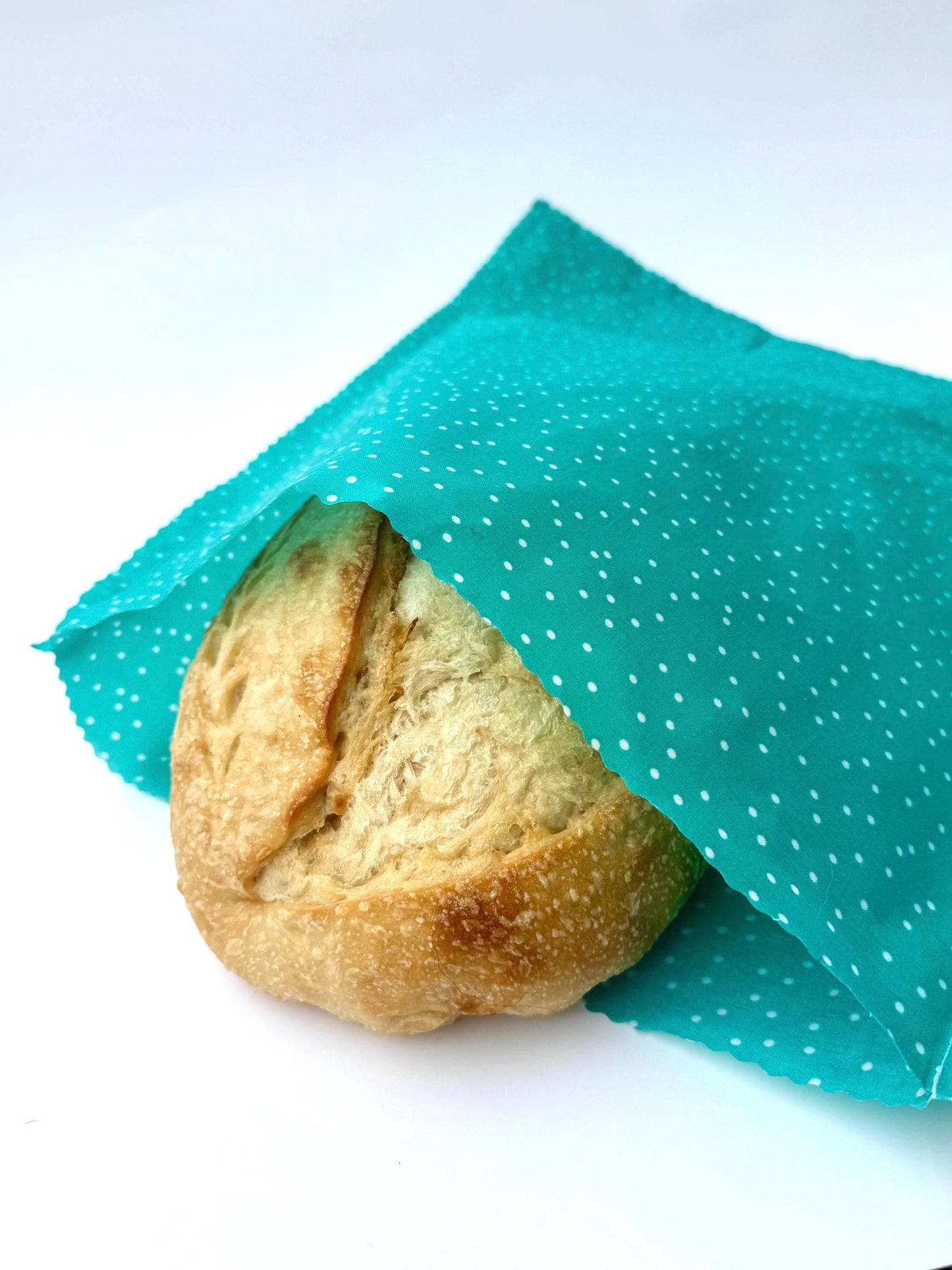 XL Beeswax Bread Bag | Blue Patterned Reusable Food Storage